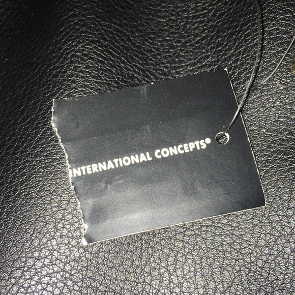 INC “HAILI TOTE”, BLACK FAUX LEATHER - Picture 14 of 15